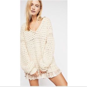 Free People Crashing Waves Pullover Sweater XS